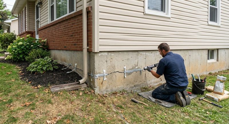 Basement Crack Repair in Greenville, SC