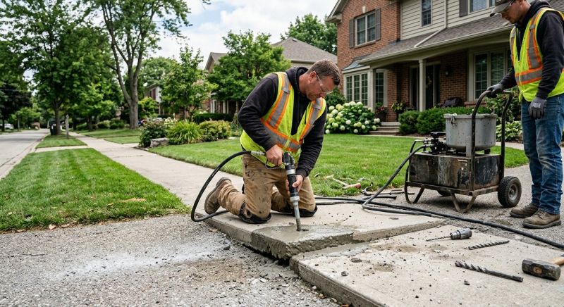 Concrete Settlement Repair in Des Moines, IA