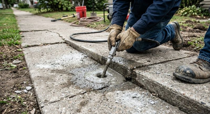 Sidewalk Leveling in West Des Moines, IA