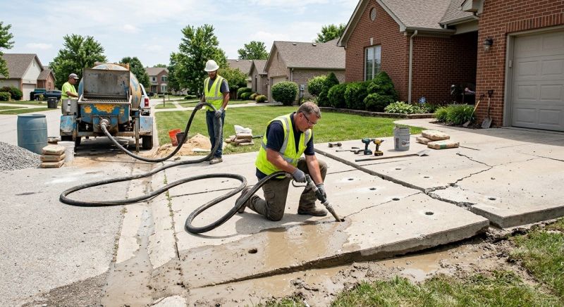 Slab Leveling in West Des Moines, IA